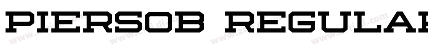 Piersob Regular字体转换